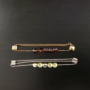 Alex and Ani Swarovski Pull Chain Bracelets